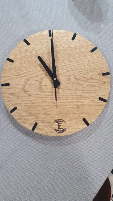 Eiche Fertigparkett Uhr Made in Cadolzburg